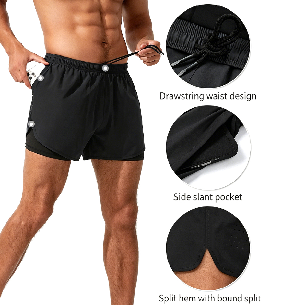 Compression Shorts Athletes - 1 paio di pantaloncini da corsa