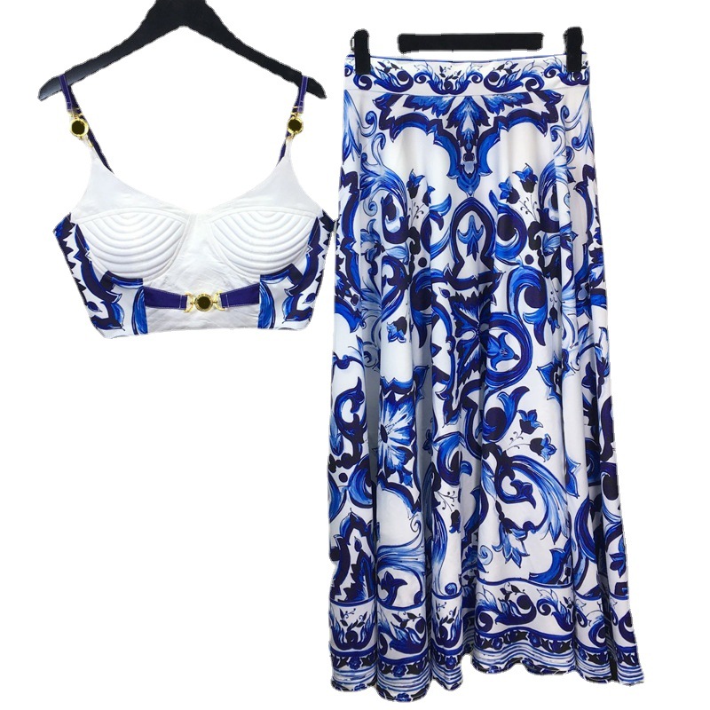 Suspender Tank Top - Summer Bohemain Set da 2 pezzi