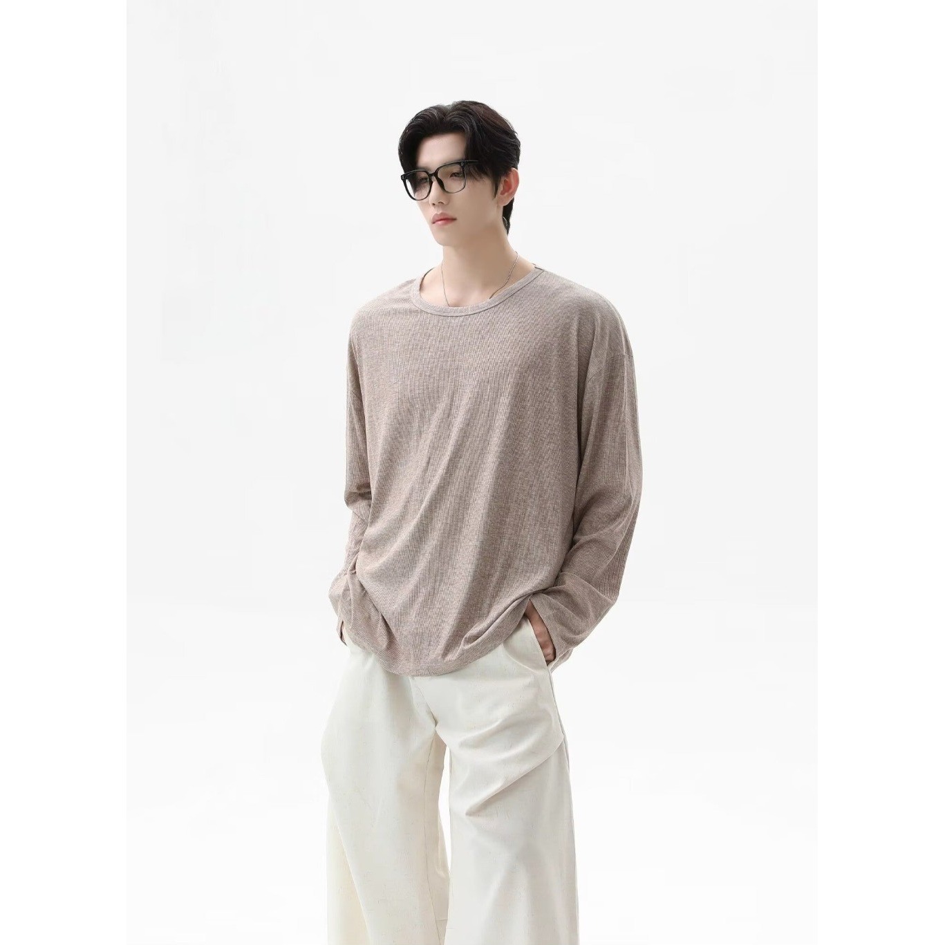 T-shirt a maniche lunghe in nu - Undershirt Crew Neck recensione e prezzo