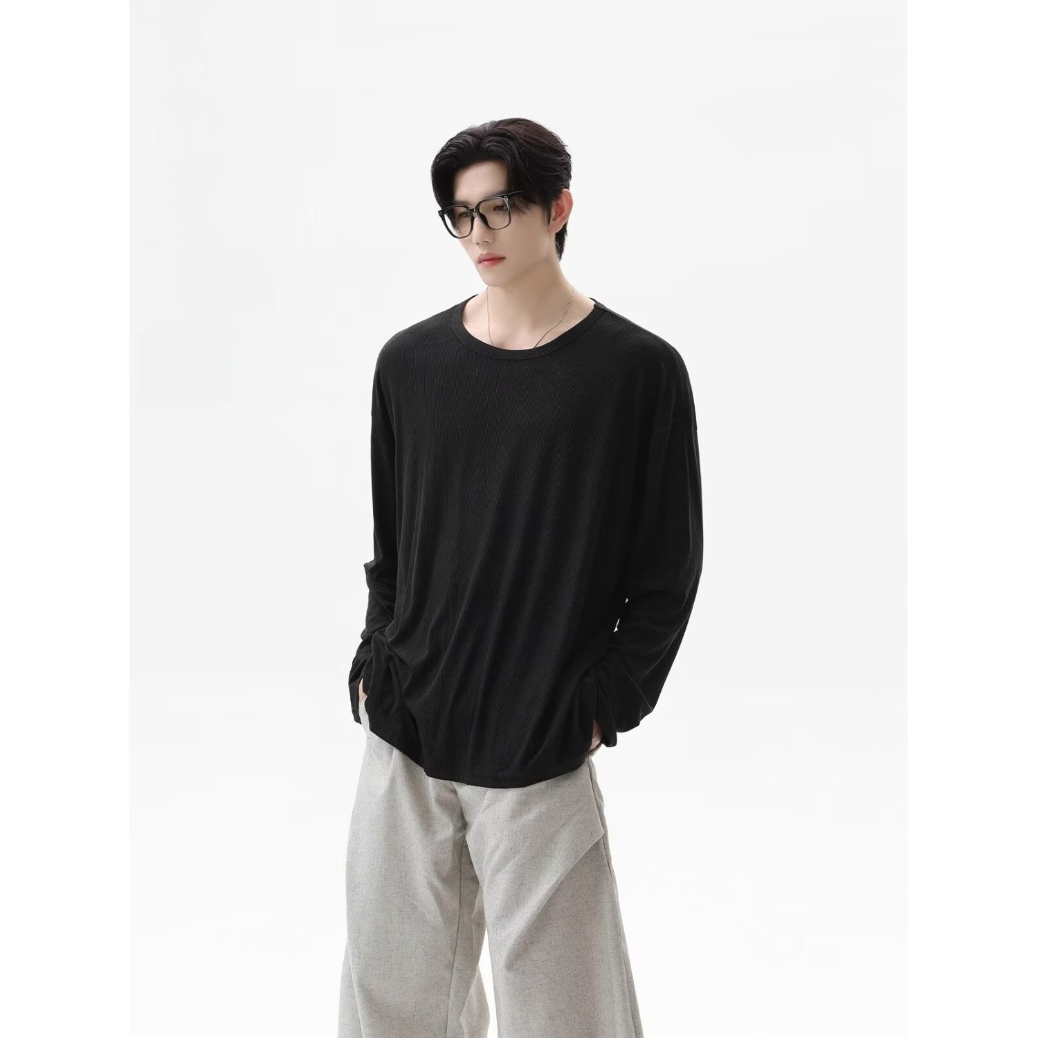 T-shirt a maniche lunghe in nu - Undershirt Crew Neck recensione e prezzo